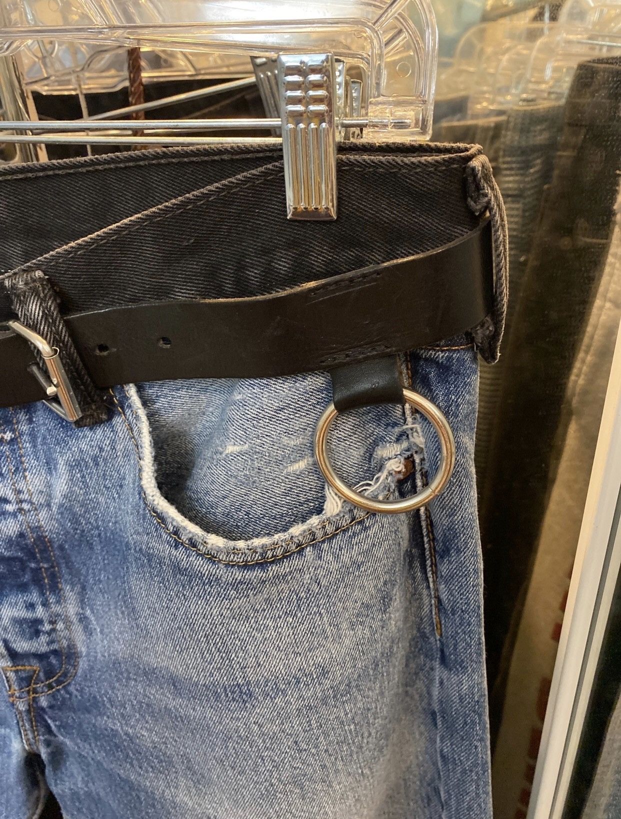 Maison Margiela Maison Margiela MMM Leather Metallic Bondage Belt Size ONE SIZE - 2 Thumbnail