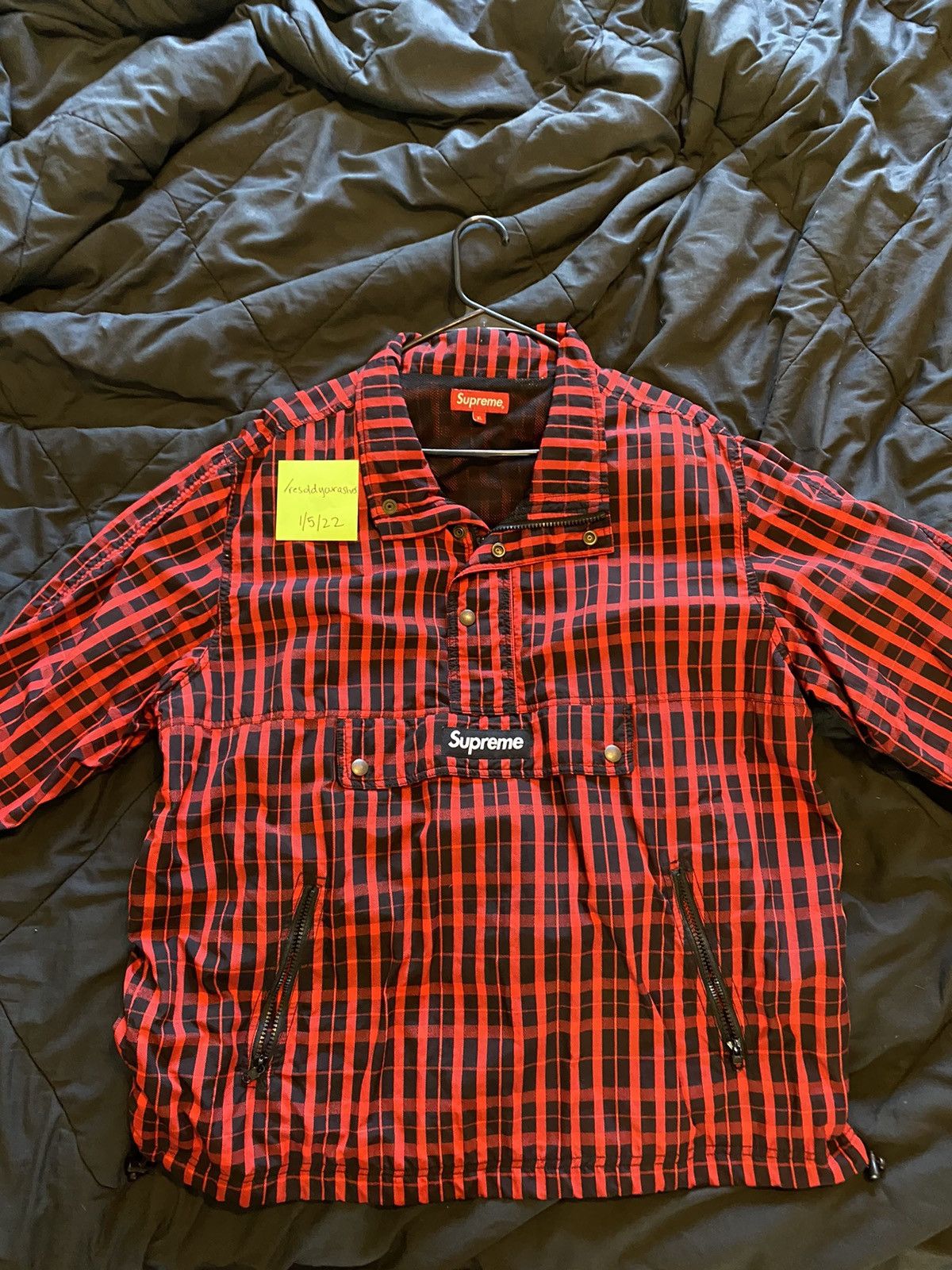 高評価なショップ Supreme Nylon Plaid Pullover North Stone ...