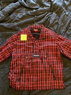 Supreme Checkered Nylon Pullover | Grailed