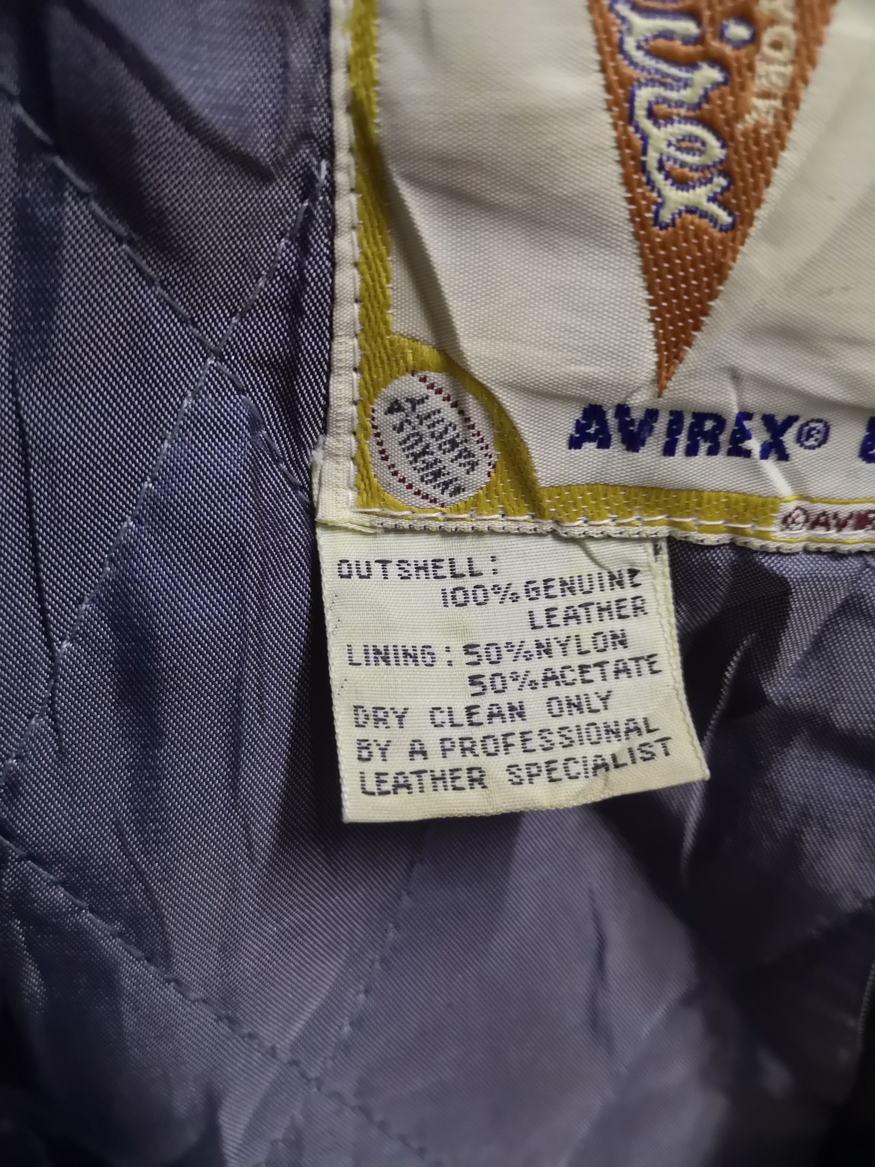 Avirex 🛩Rare Vtg Avirex Leather Bomber Indian Apache Tomahawk USA Size US M / EU 48-50 / 2 - 12 Thumbnail