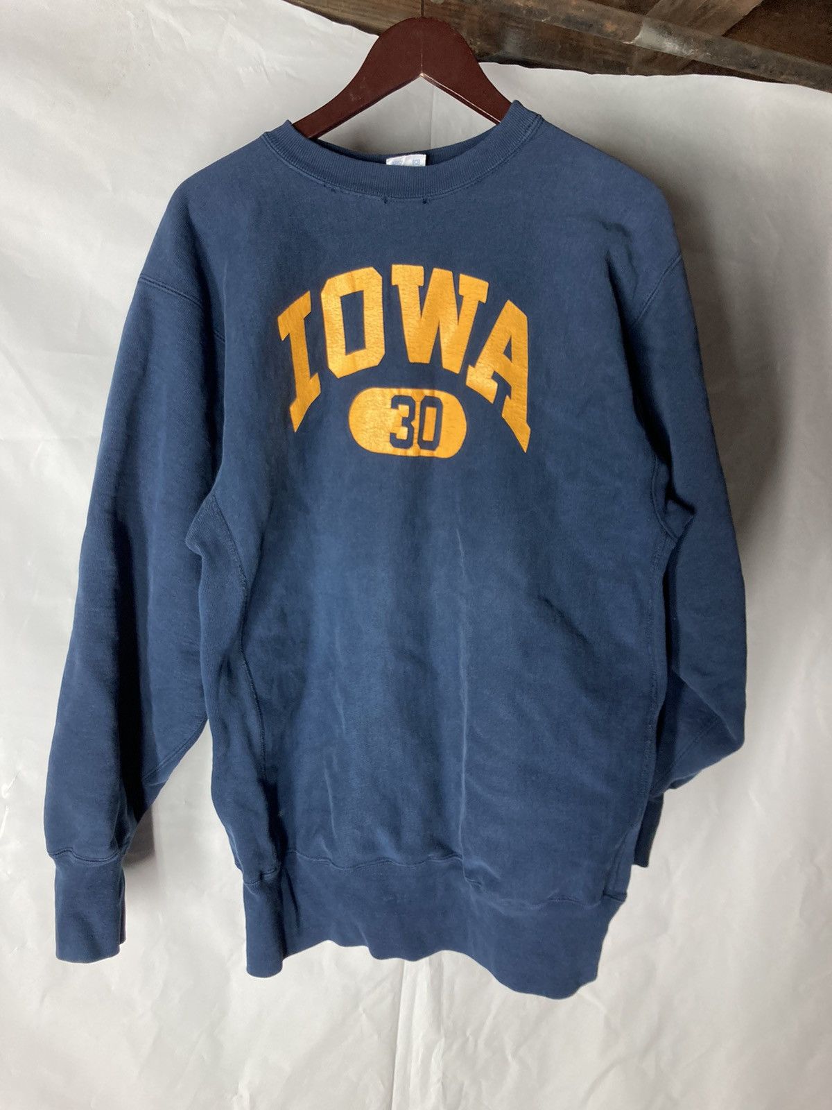 Vintage 90s champion reverse weave sweatshirt navy Iowa xxl