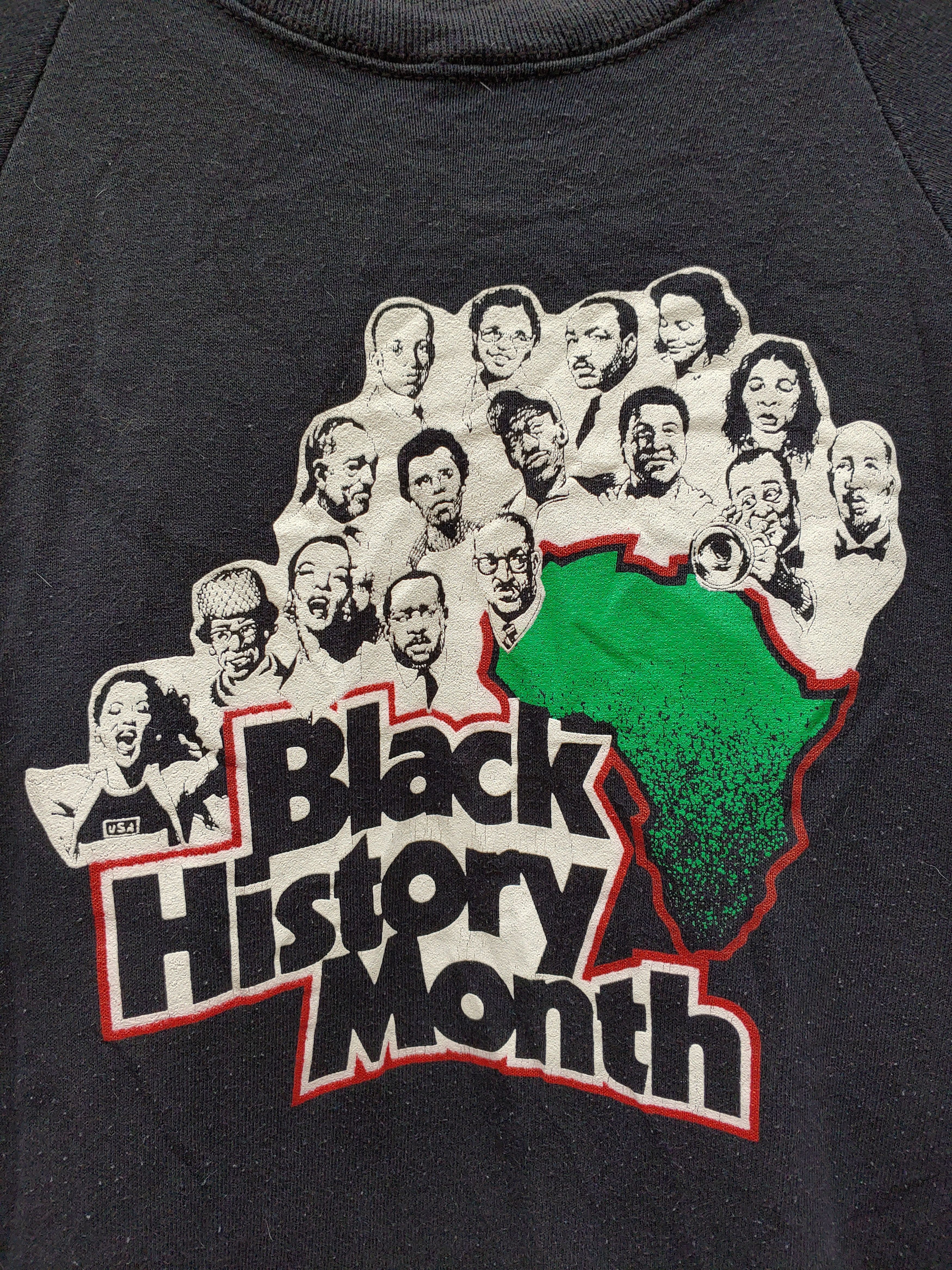 Vintage Vintage 80s Black History Month Sweatshirt Size US L / EU 52-54 / 3 - 2 Thumbnail