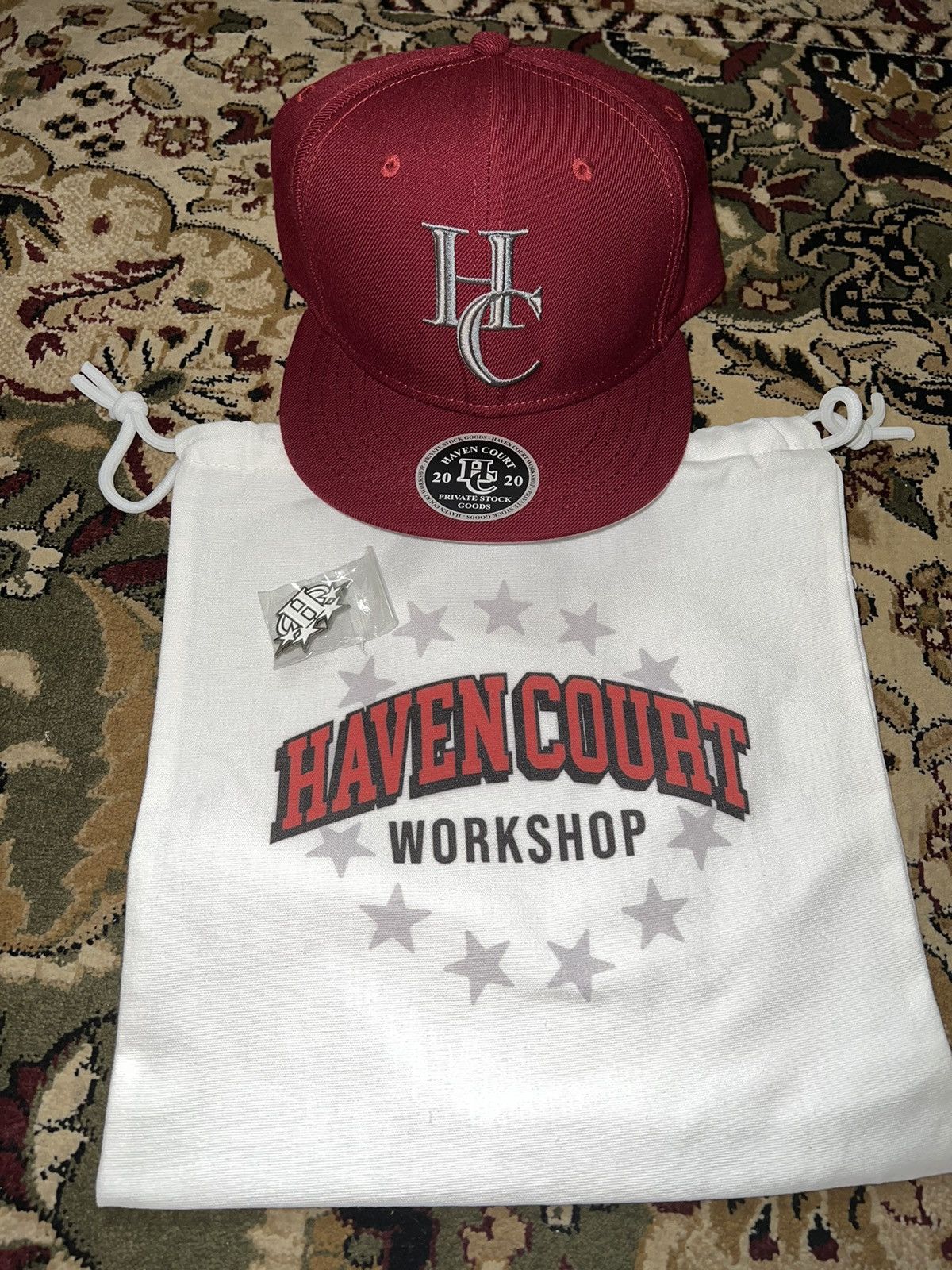 Haven Maroon HavenCourt Fitted Hat 7 1/4 Size ONE SIZE - 1 Thumbnail