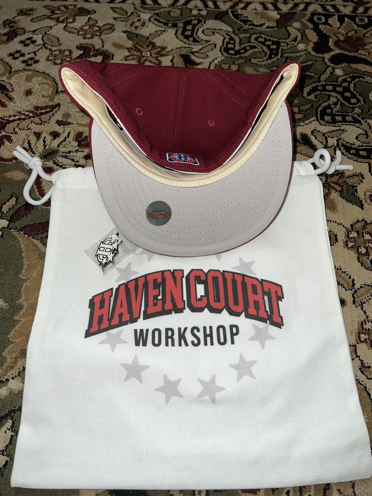 Haven Maroon HavenCourt Fitted Hat 7 1/4 Size ONE SIZE - 2 Thumbnail