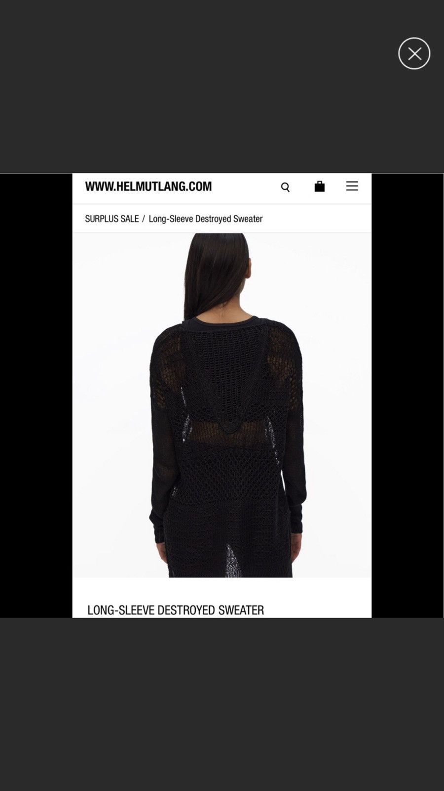 Helmut Lang Destroyed Linen Knit Size US XS / EU 42 / 0 - 9 Thumbnail