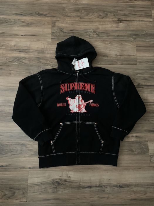 Supreme Supreme True Religion Zip Up Hooded Sweatshirt | Grailed