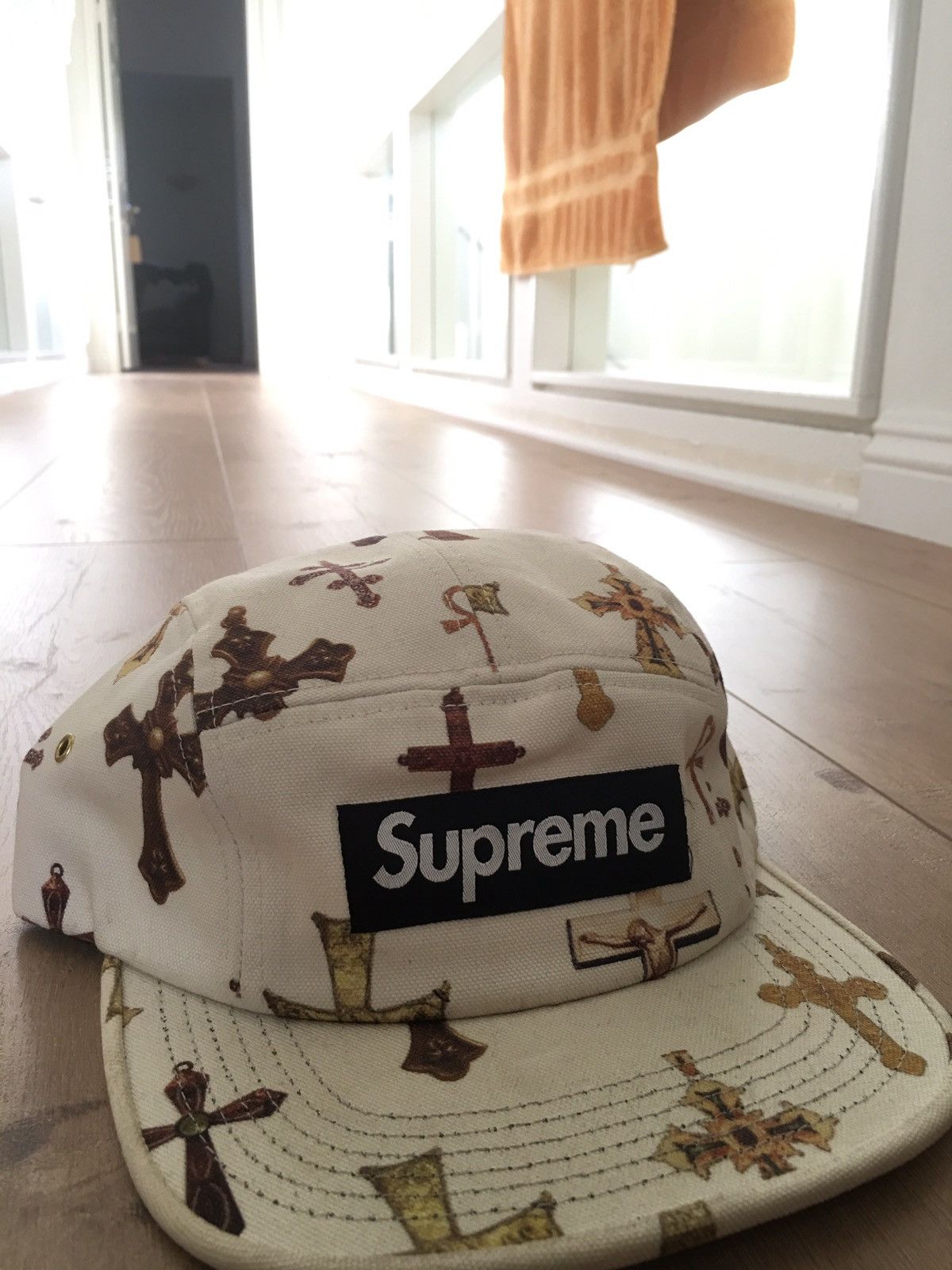 supreme shit camp cap 17ss ホワイト USA製 supreme shit camp cap 2017ss ホワイト