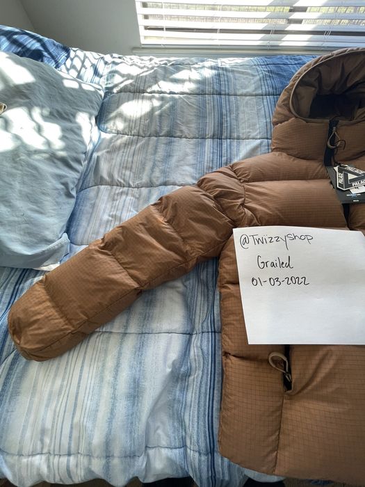 Palace Palace Pertex Balaclava Puffa Fawn | Grailed