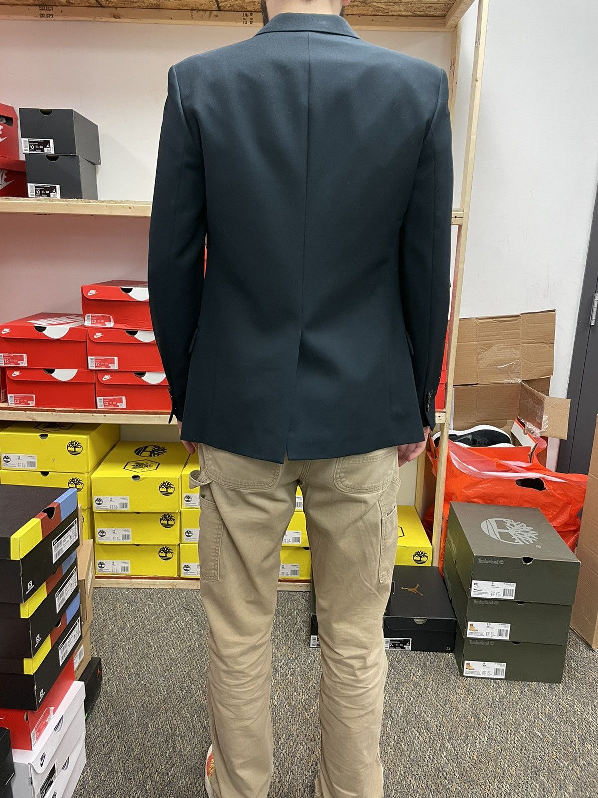 Maison Margiela Maison Margiela Peacock Blue Blazer Size 46R - 10 Thumbnail