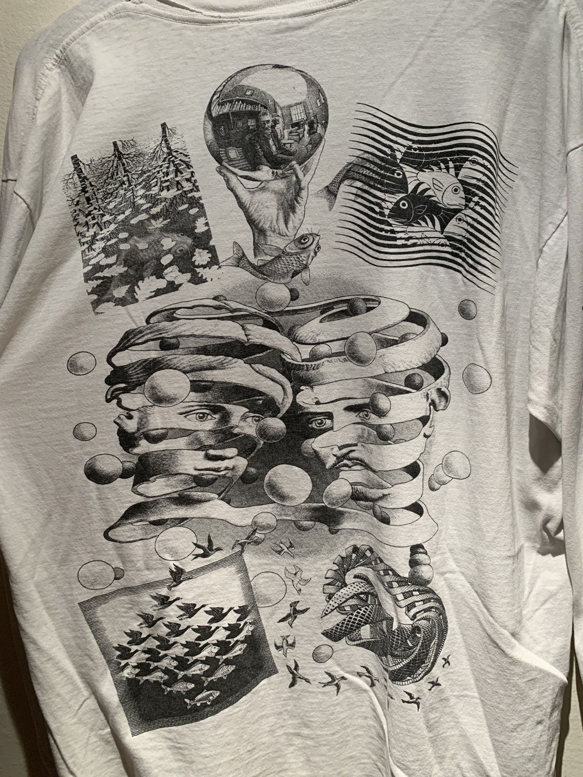 Vintage *RARE* Vintage 91 MC Escher All-Over Print Long Sleeve Shirt Size US XL / EU 56 / 4 - 6 Thumbnail