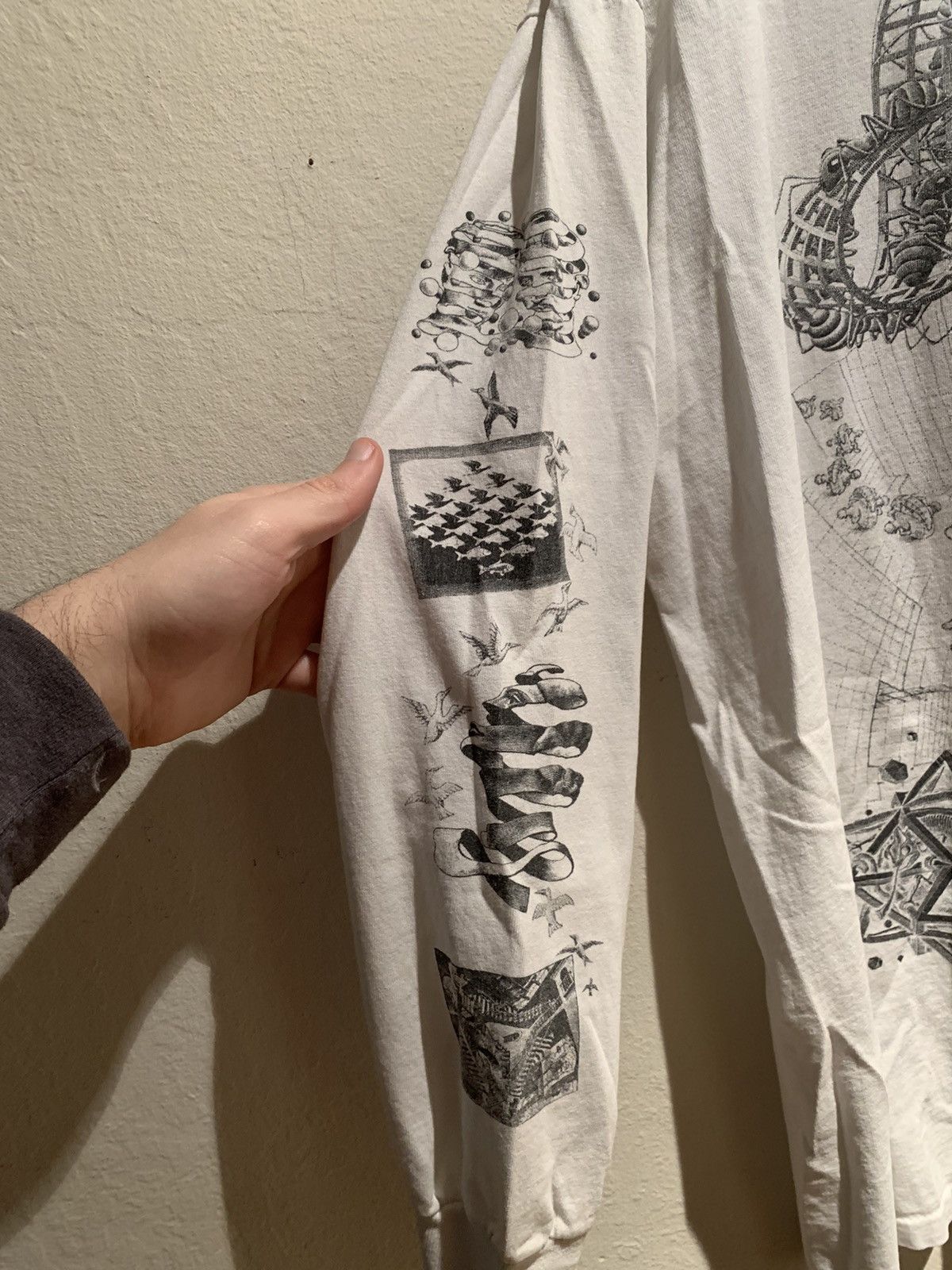 Vintage *RARE* Vintage 91 MC Escher All-Over Print Long Sleeve Shirt Size US XL / EU 56 / 4 - 3 Thumbnail