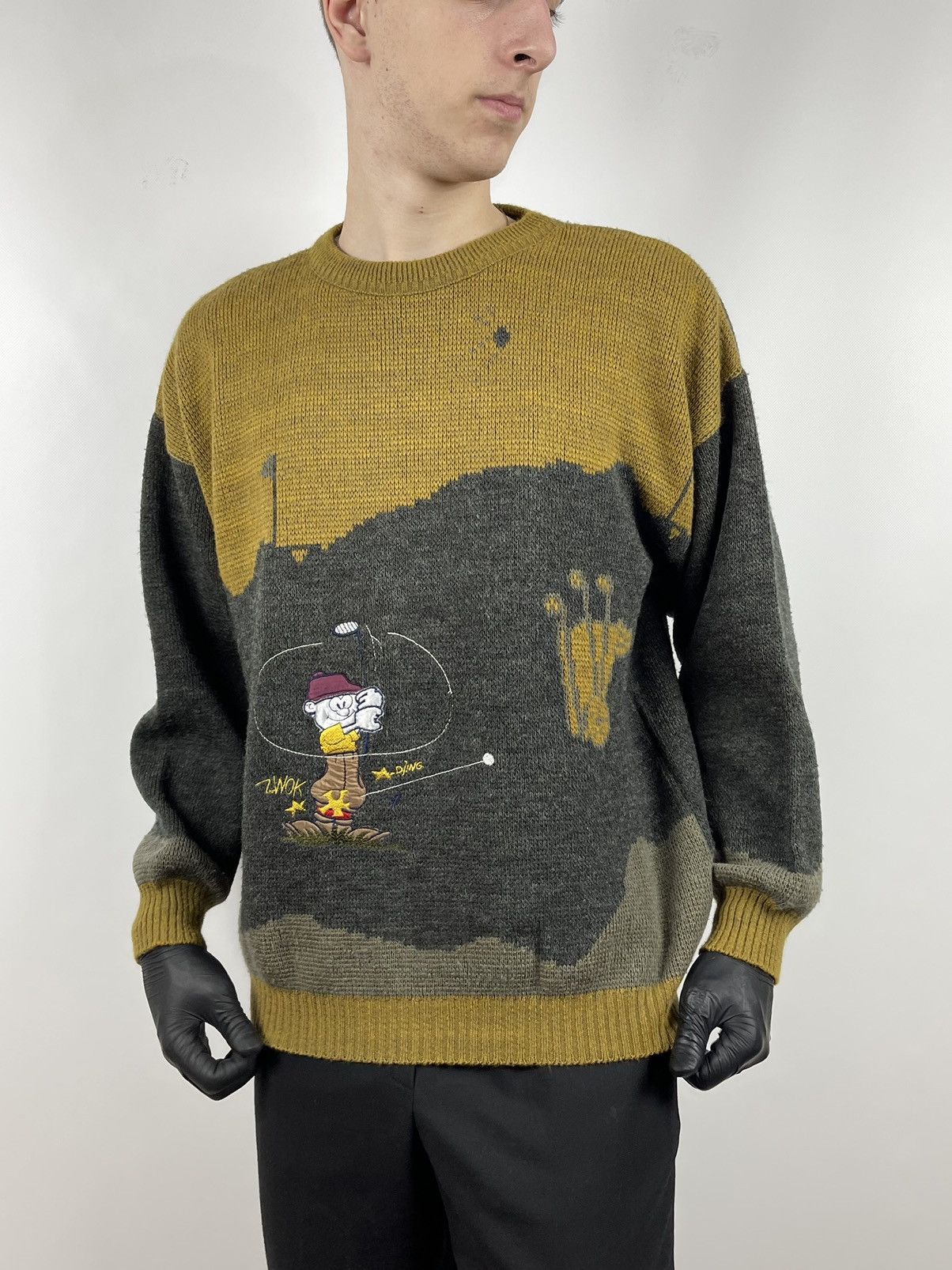 Vintage 80s Vintage Cartoon Wool Iceberg Style Sweater Size US L / EU 52-54 / 3 - 1 Thumbnail