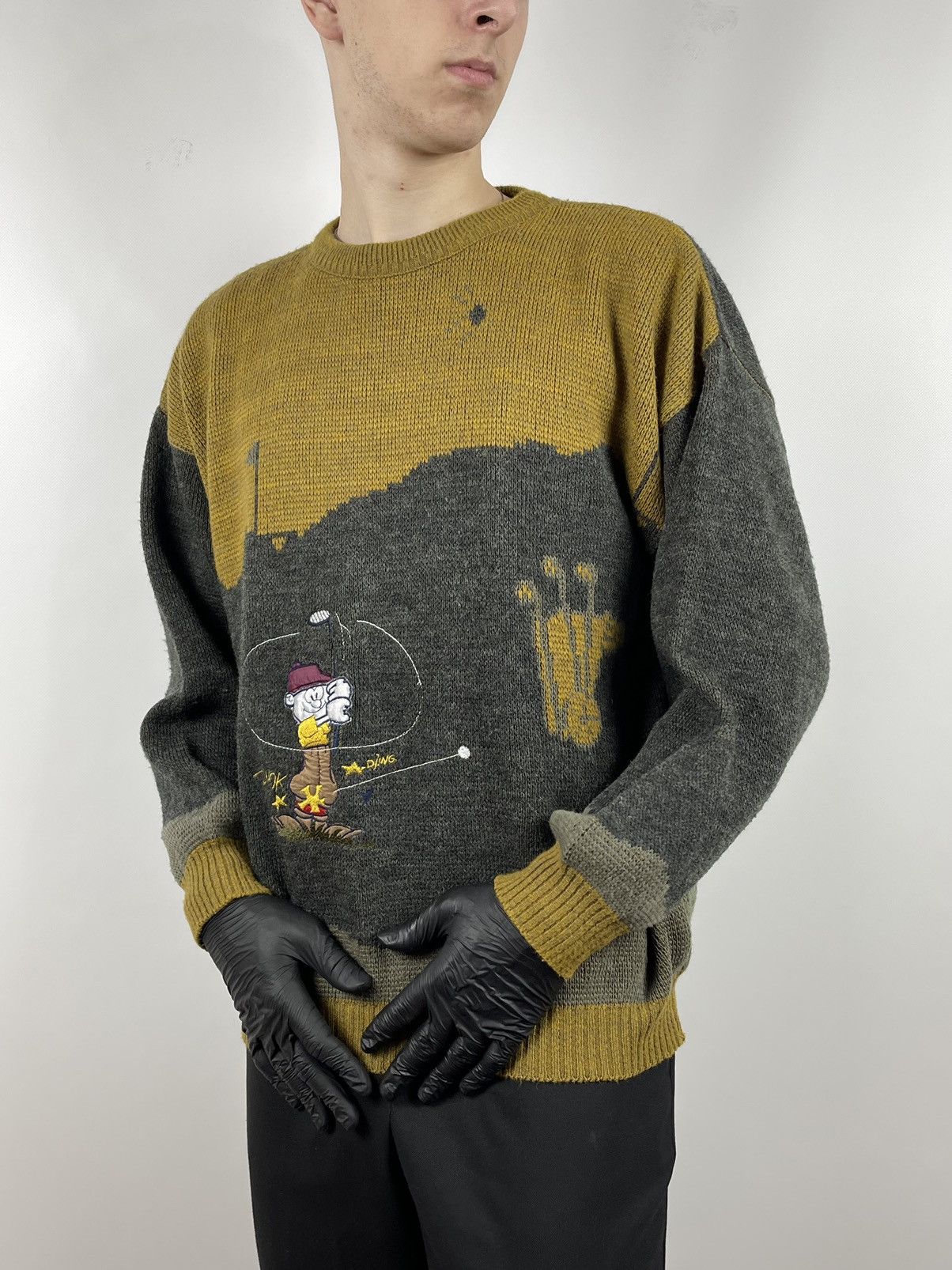 Vintage 80s Vintage Cartoon Wool Iceberg Style Sweater Size US L / EU 52-54 / 3 - 3 Thumbnail