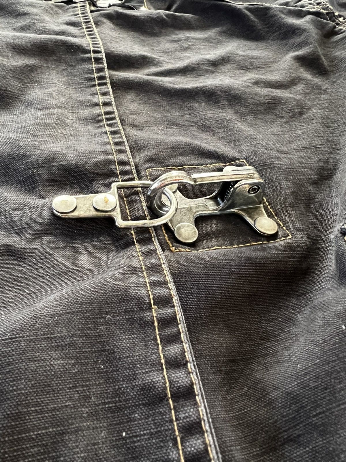 Vintage 1990s Overdyed Fireman Jacket | Grailed