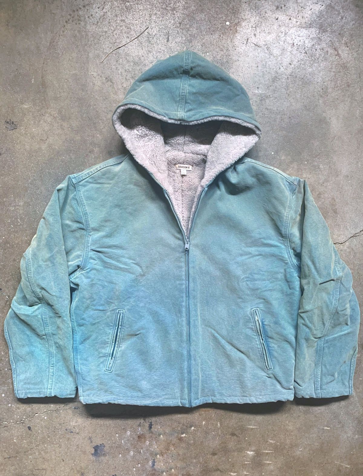 Yeezy season 6 shearling jacket top