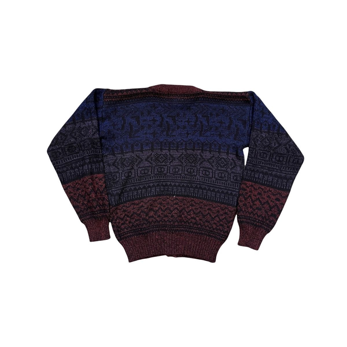 Vintage 90s chart well dark tone knit cardigan Size US S / EU 44-46 / 1 - 3 Thumbnail