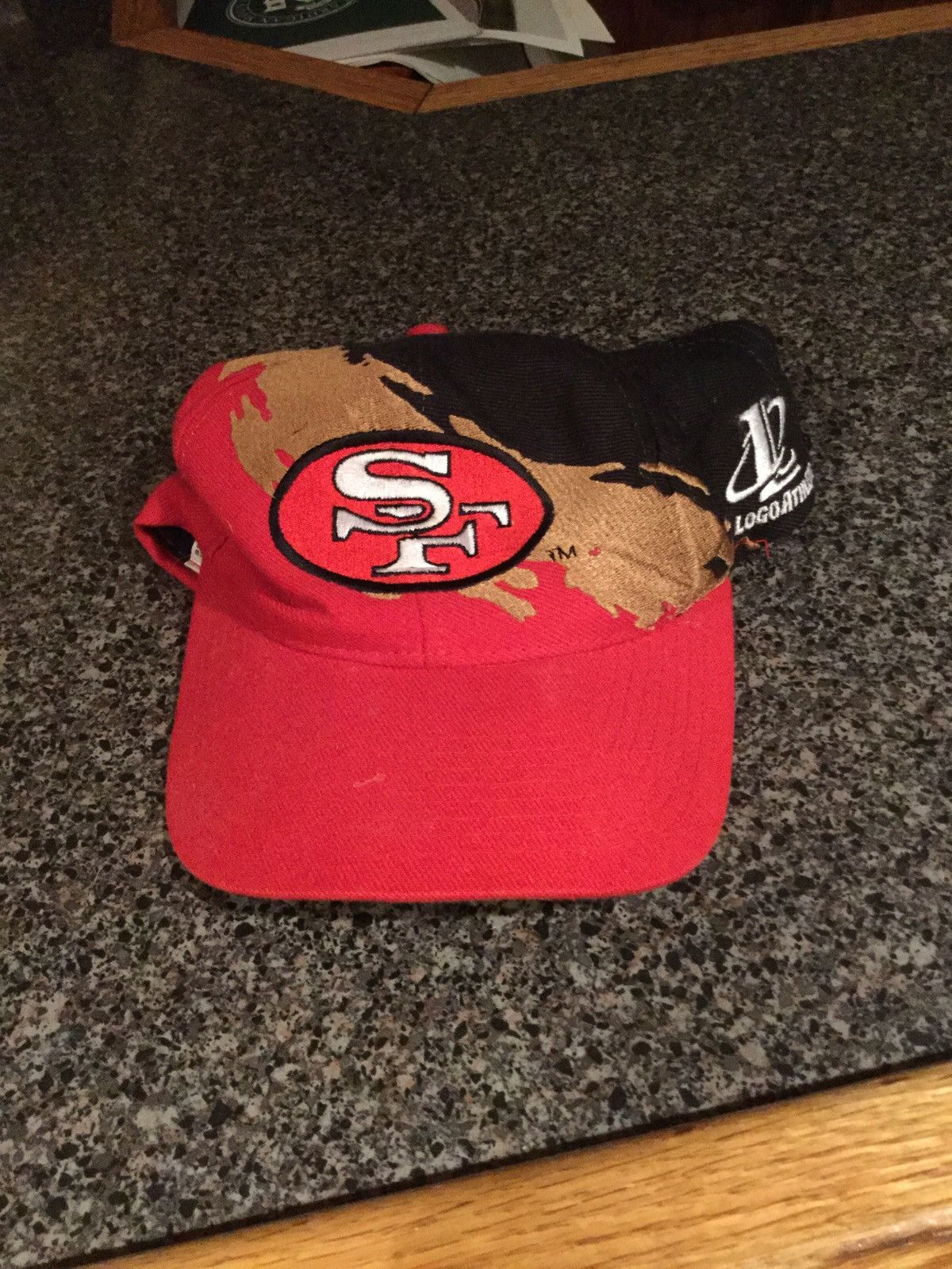 Vintage San Francisco 49ers Splash Logo Athletic Snapback Hat