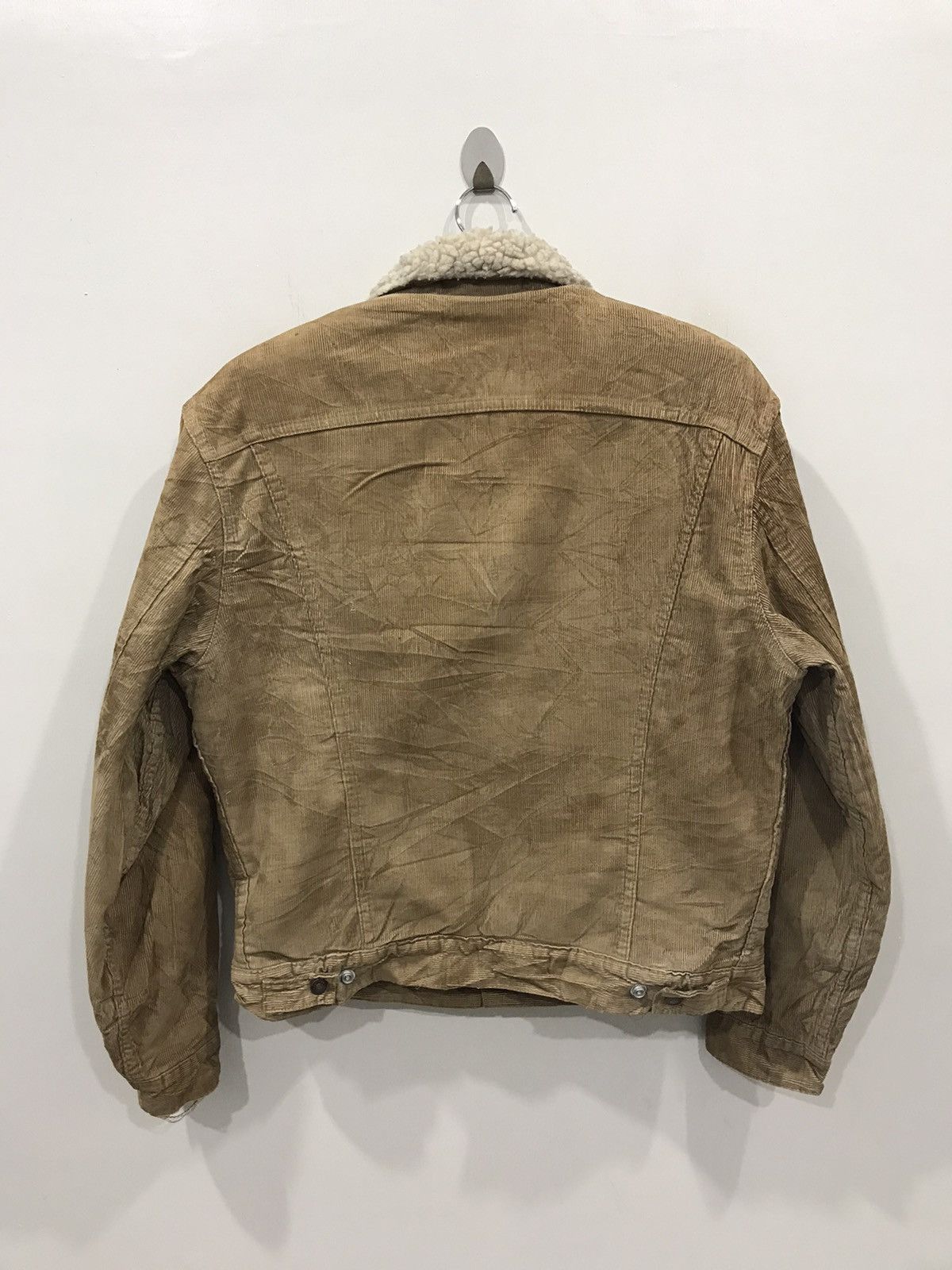 Levi's Vintage 70s Levis Trucker Curduroy Sherpa Lined Jacket Size US M / EU 48-50 / 2 - 15 Thumbnail