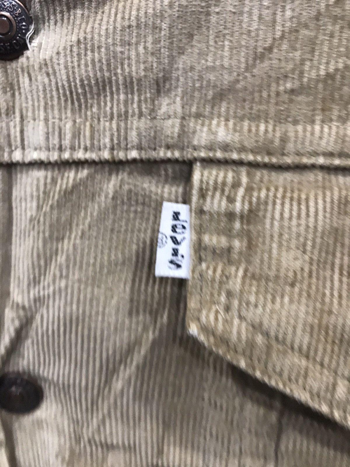 Levi's Vintage 70s Levis Trucker Curduroy Sherpa Lined Jacket Size US M / EU 48-50 / 2 - 11 Thumbnail