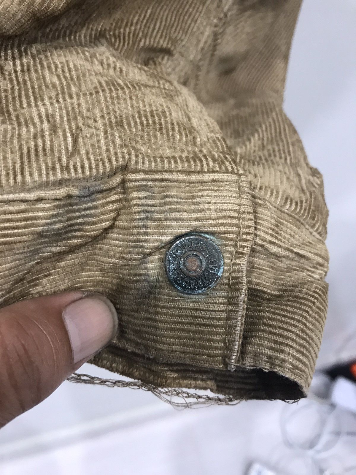 Levi's Vintage 70s Levis Trucker Curduroy Sherpa Lined Jacket Size US M / EU 48-50 / 2 - 14 Thumbnail