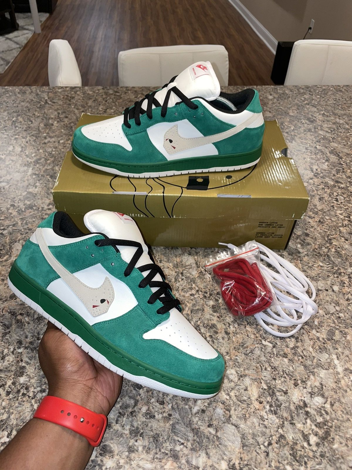 warren lotas toxic green dunk