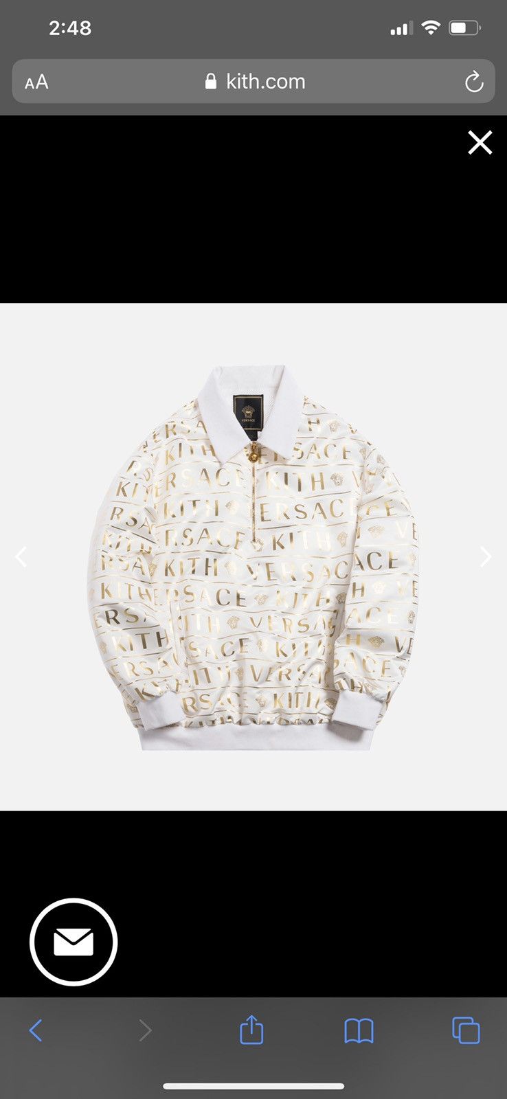 Kith × Versace Kith Versace Quarter Zip Pullover Size US M / EU 48-50 / 2 - 6 Thumbnail