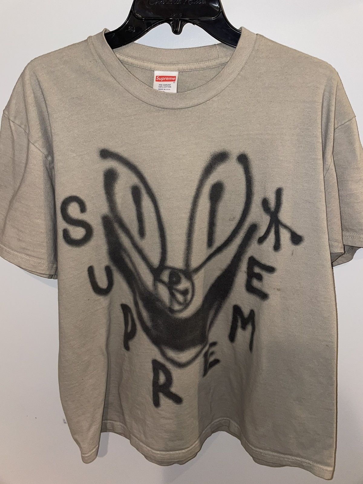 SUPREME FW18 SMILE TEE CLAY SIZE LARGE Tops