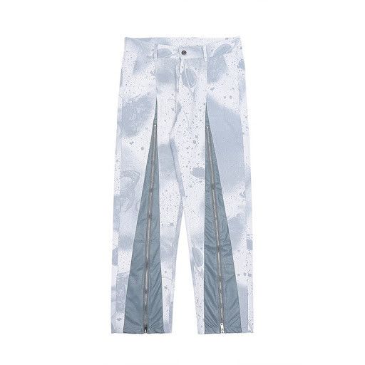 Custom × Japanese Brand × Vintage Paint Splatter Zip Up Straight Leg ...