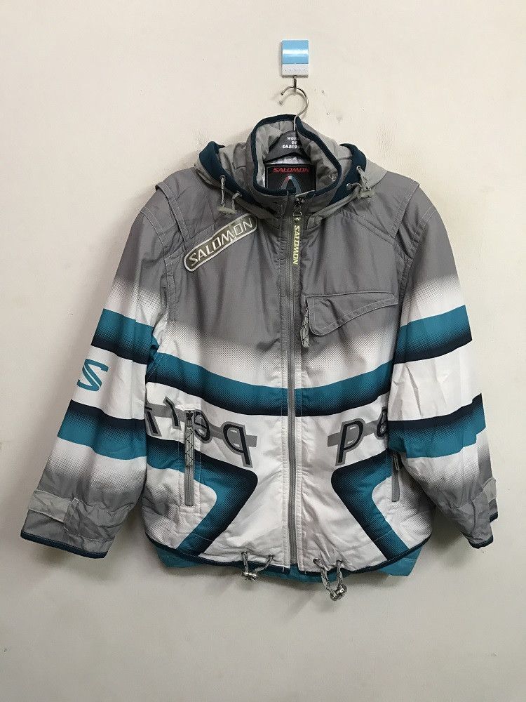 SALOMON Optimal Movement ジャケット 90s SALOMON Optimal Movement Ski Hoodie Winter Oversized Jacket
