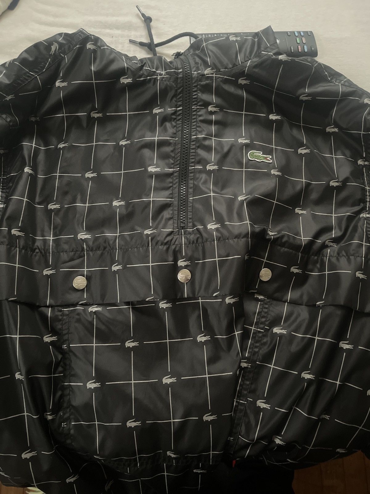 Supreme ラコステ Nylon Anorak 美品 M BRAND NEW SUPREME X LACOSTE REFLECTIVE GRID NYLON ANORAK