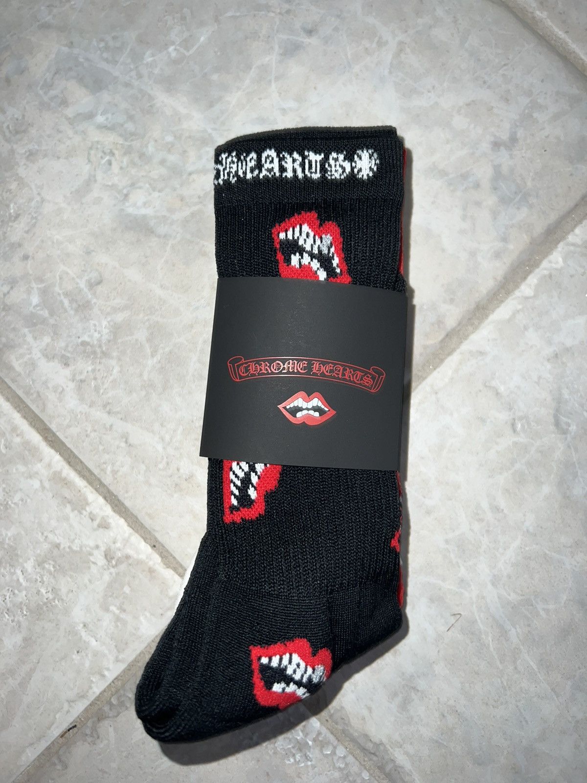 クロムハーツ CHOMPER SOCKS chrome hearts 3PKS Buy Chrome Hearts Chomper Socks (3 Packs) 'Multicolor