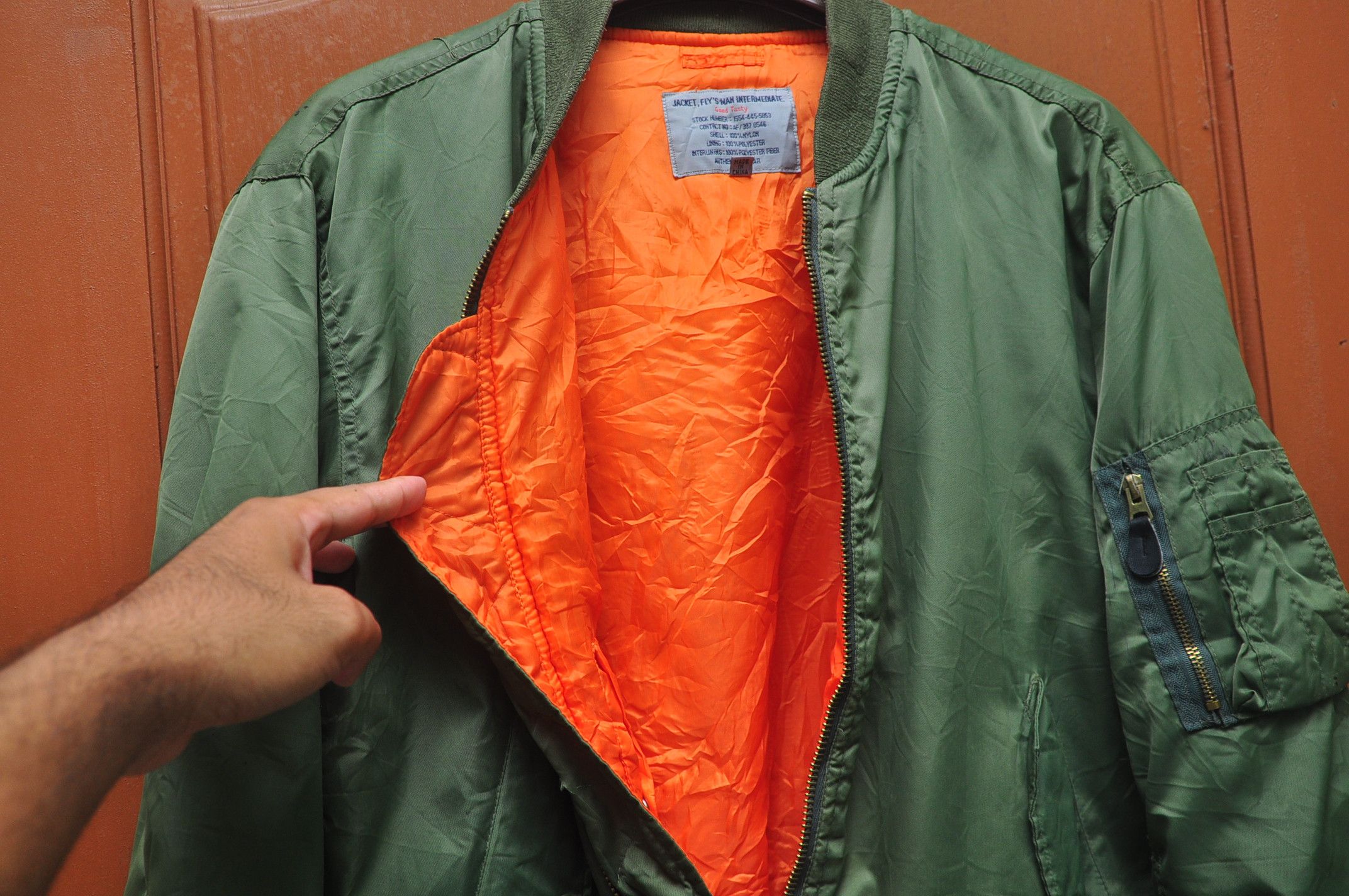 Japanese Brand × Vintage Vintage Flight Jacket Japanese Travis Scott Fashion Style Size US L / EU 52-54 / 3 - 4 Thumbnail