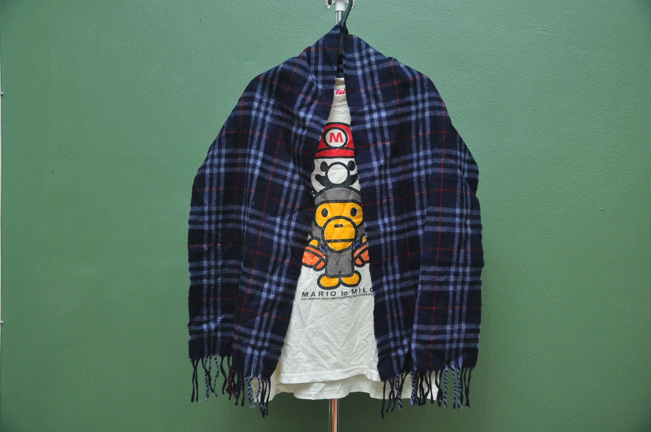 Burberry × Designer × Japanese Brand Vintage Burberrys Scarf Lambswool Travis Scott Fashion Styl Size US L / EU 52-54 / 3 - 1 Thumbnail