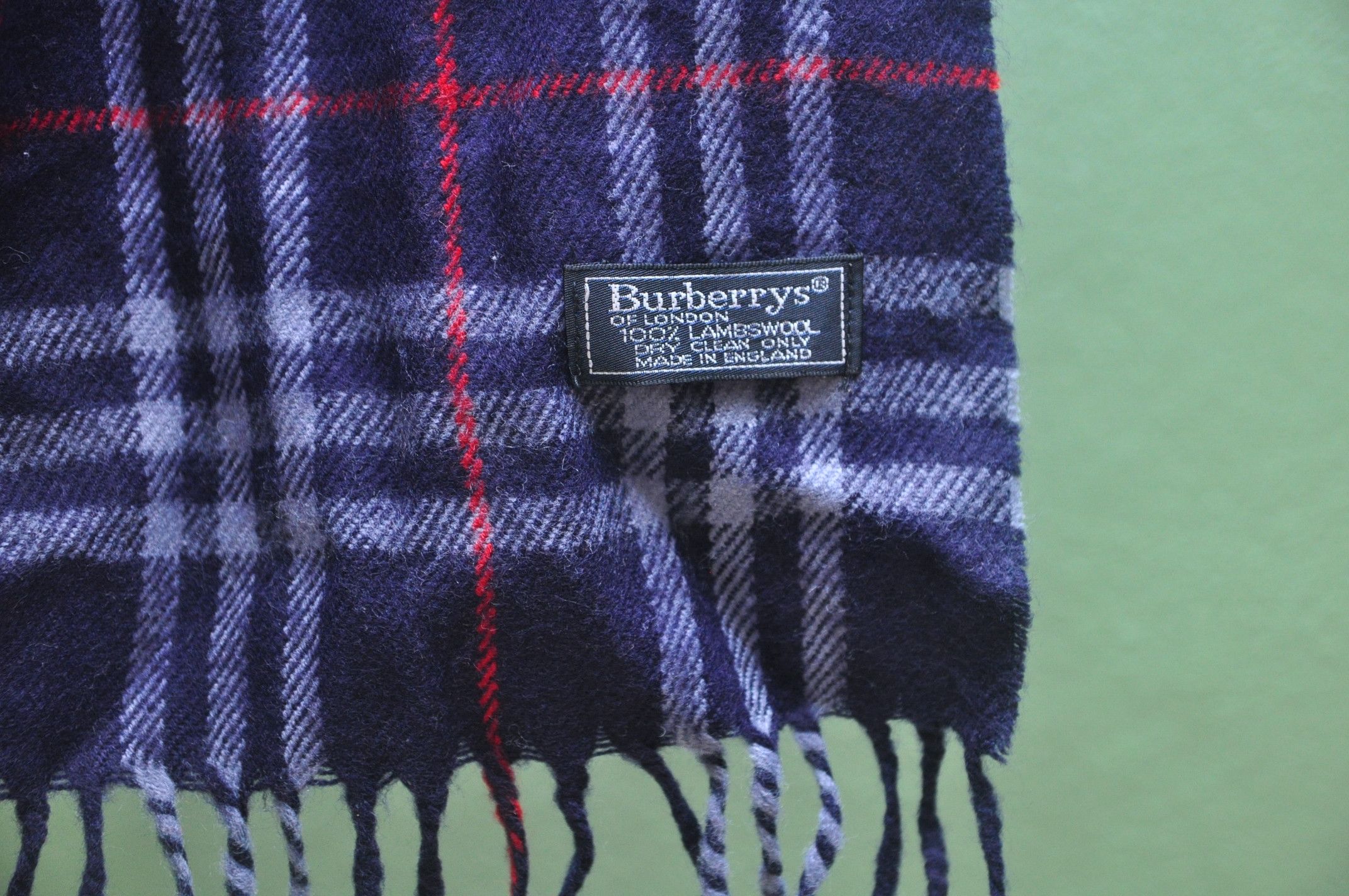 Burberry × Designer × Japanese Brand Vintage Burberrys Scarf Lambswool Travis Scott Fashion Styl Size US L / EU 52-54 / 3 - 3 Thumbnail