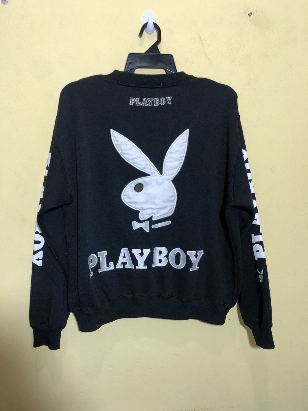 Vintage 90s Playboy Big Embroidery Logo Sweatshirts