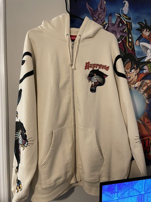 supreme panther zip up hoodie