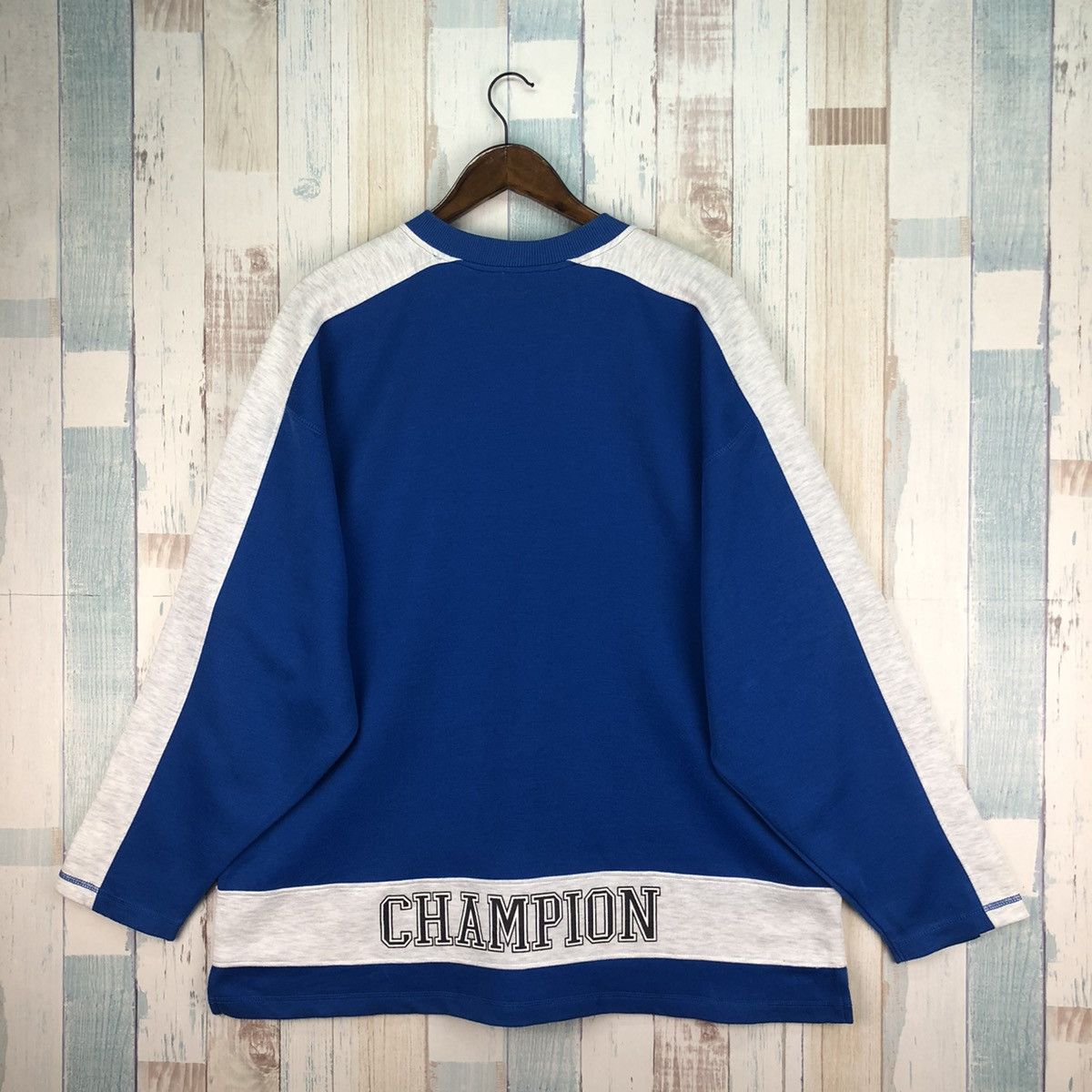 Champion × Vintage Vintage Champion Big Logo Sweatshirt Size US XL / EU 56 / 4 - 2 Thumbnail