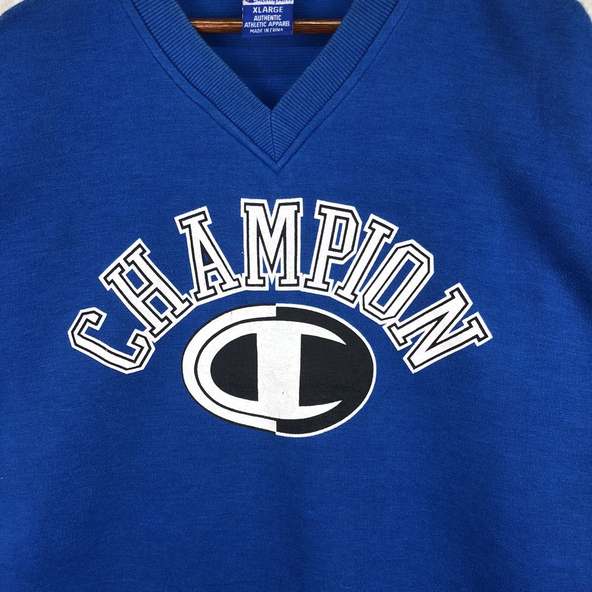 Champion × Vintage Vintage Champion Big Logo Sweatshirt Size US XL / EU 56 / 4 - 4 Thumbnail