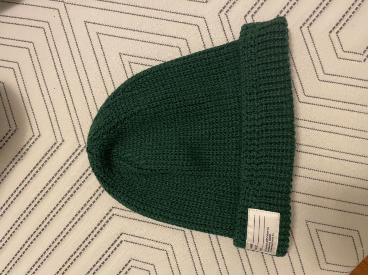 image of Visvim Knit Beanie Hat - Green, Men's