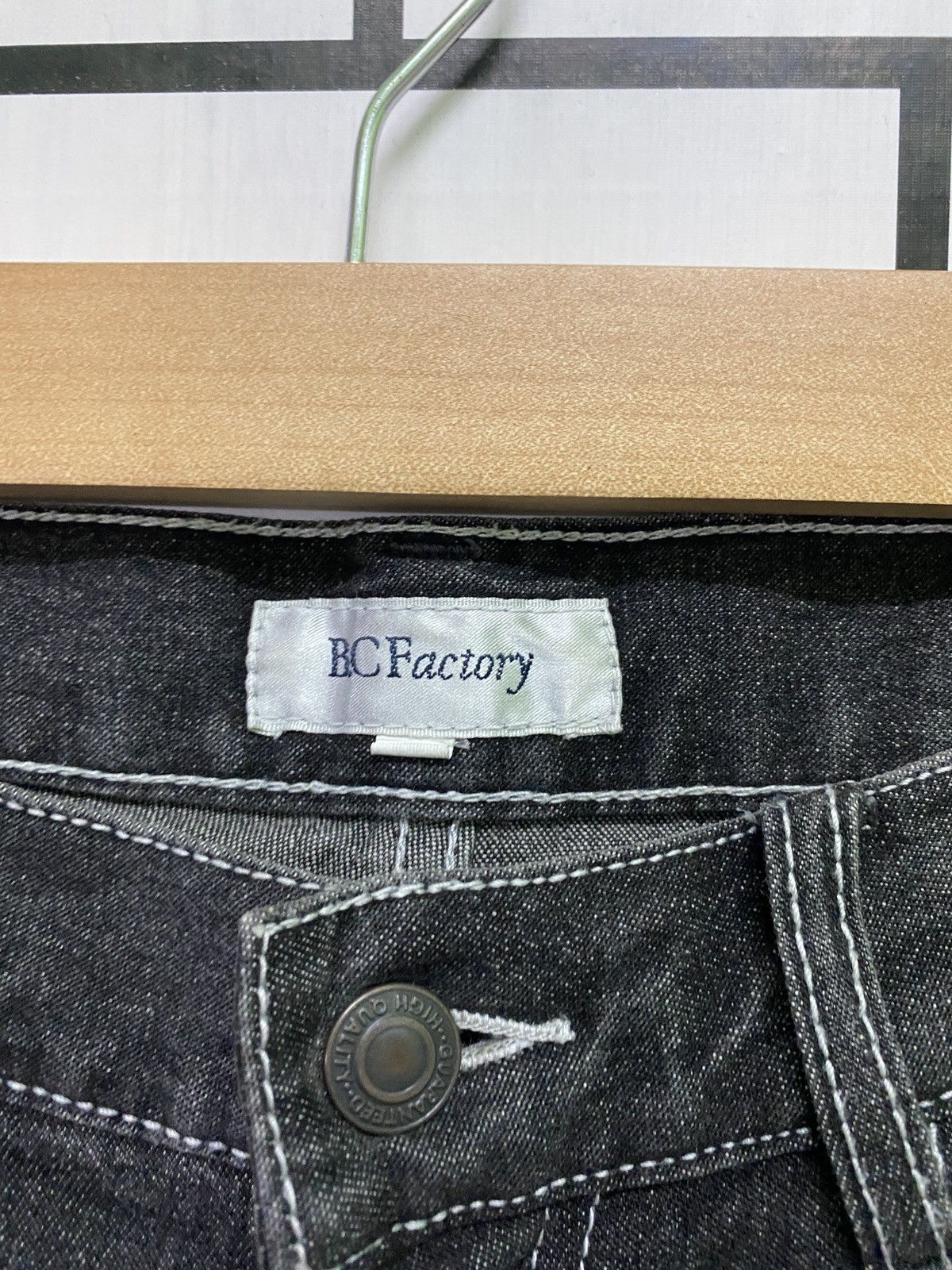 Japanese Brand Japan Made BC Factory Black Faded Multipocket Cargo Denim Size US 31 - 4 Thumbnail