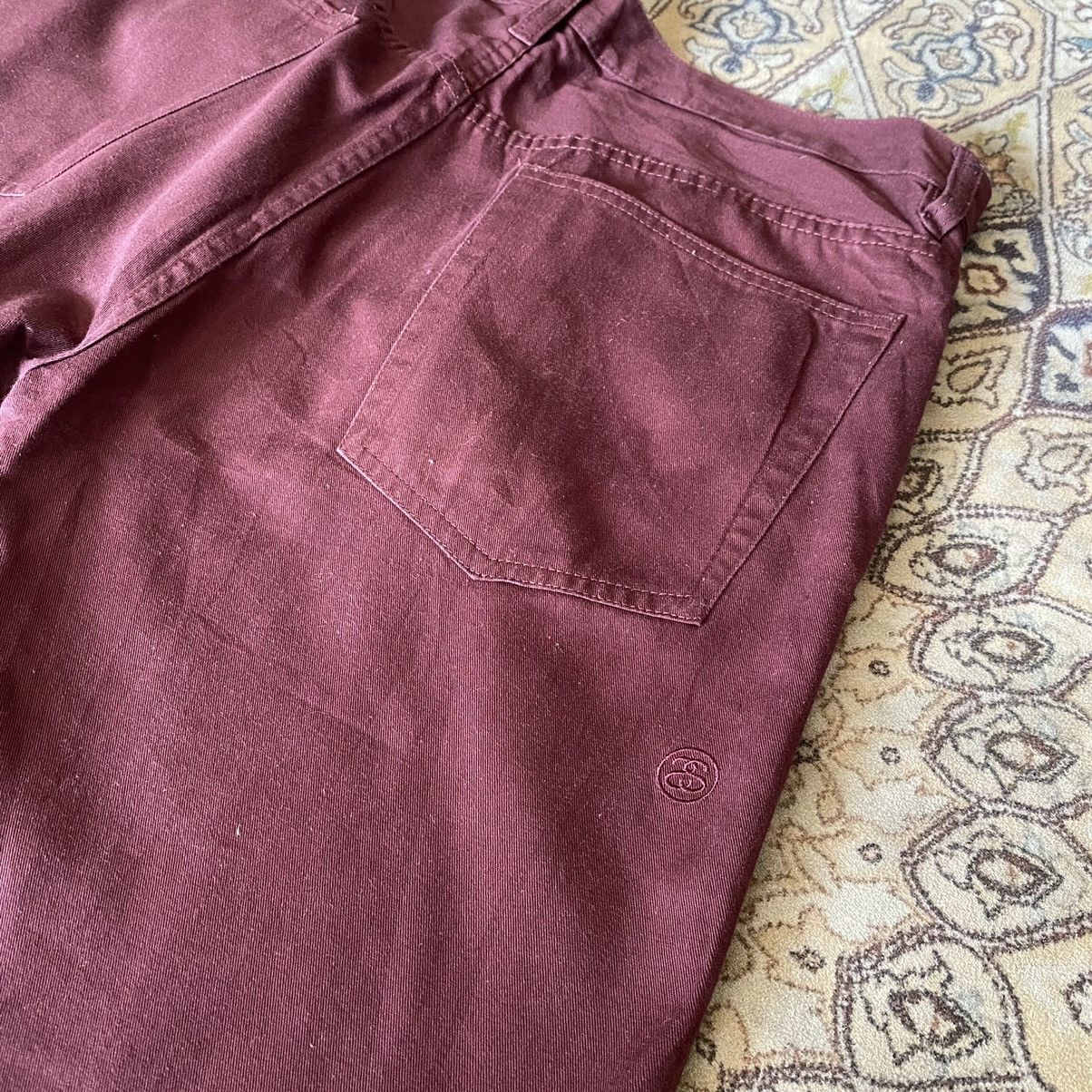 Stussy Stussy Maroon Pants 36x32 Size US 34 / EU 50 - 11 Thumbnail