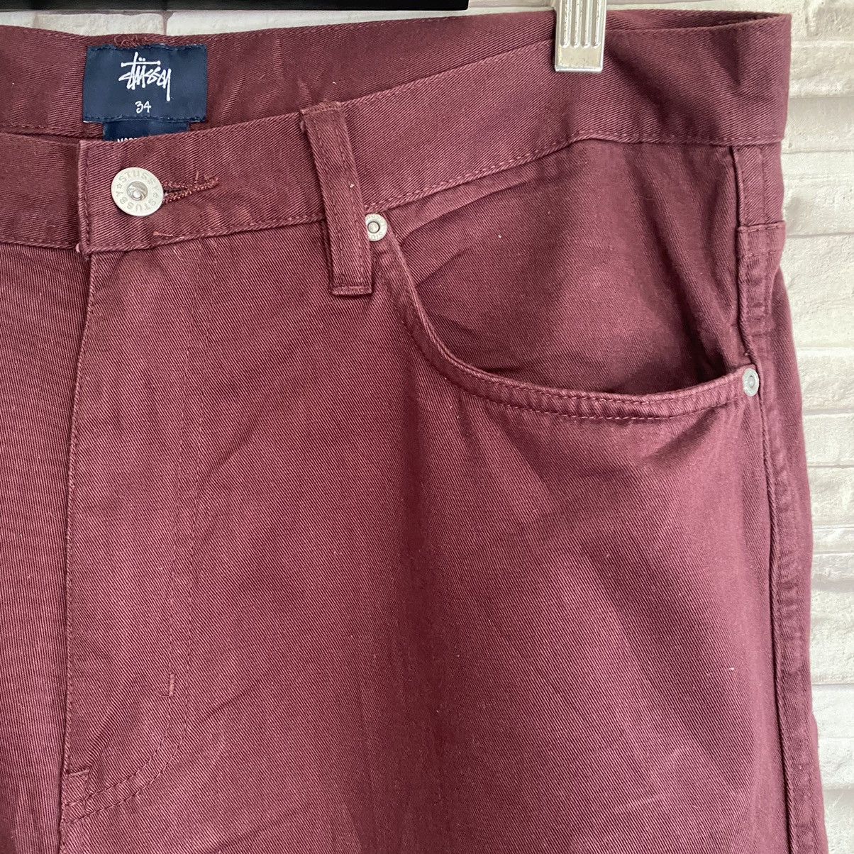 Stussy Stussy Maroon Pants 36x32 Size US 34 / EU 50 - 7 Thumbnail