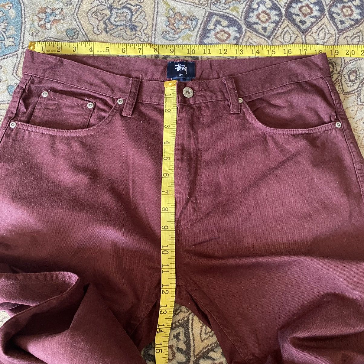 Stussy Stussy Maroon Pants 36x32 Size US 34 / EU 50 - 15 Thumbnail
