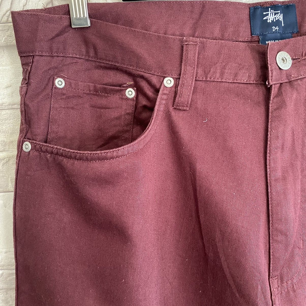 Stussy Stussy Maroon Pants 36x32 Size US 34 / EU 50 - 6 Thumbnail