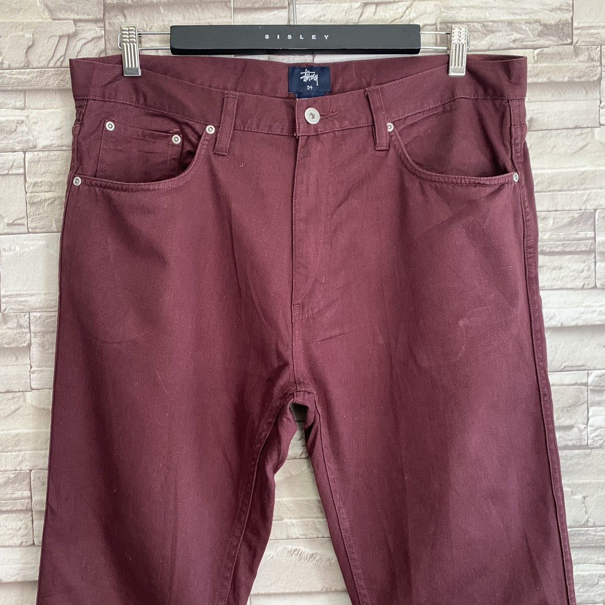 Stussy Stussy Maroon Pants 36x32 Size US 34 / EU 50 - 4 Thumbnail