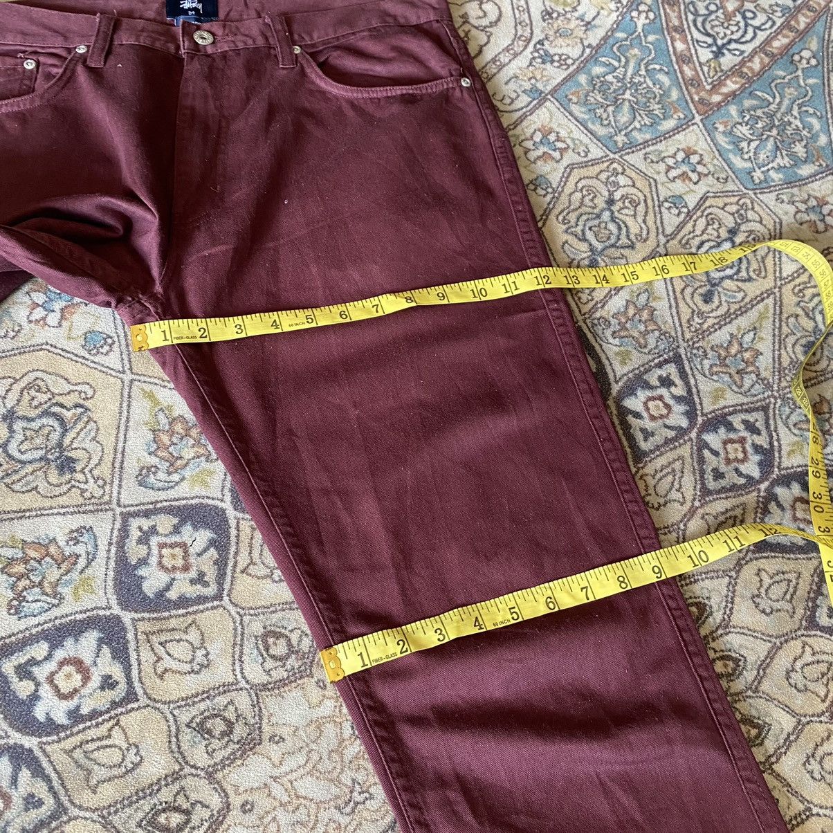 Stussy Stussy Maroon Pants 36x32 Size US 34 / EU 50 - 17 Thumbnail