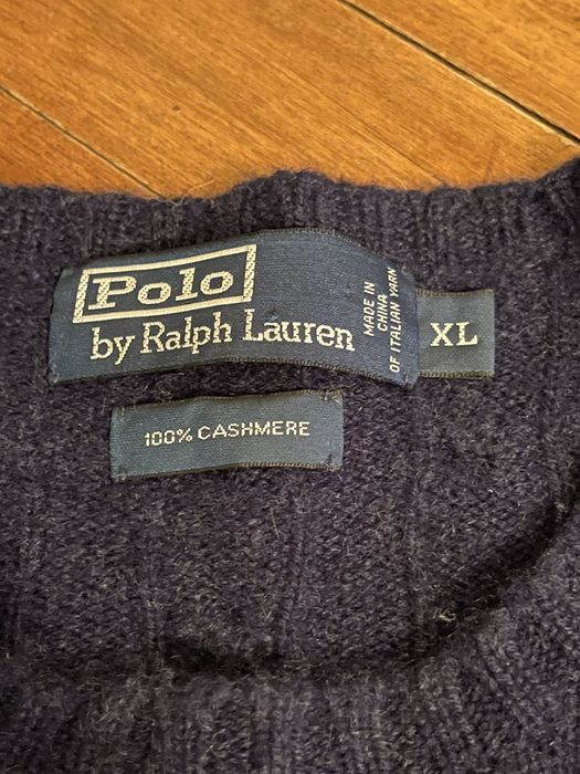 Ralph Lauren Vintage Polo Ralph Lauren 100% Cashmere Italian Sweater ...