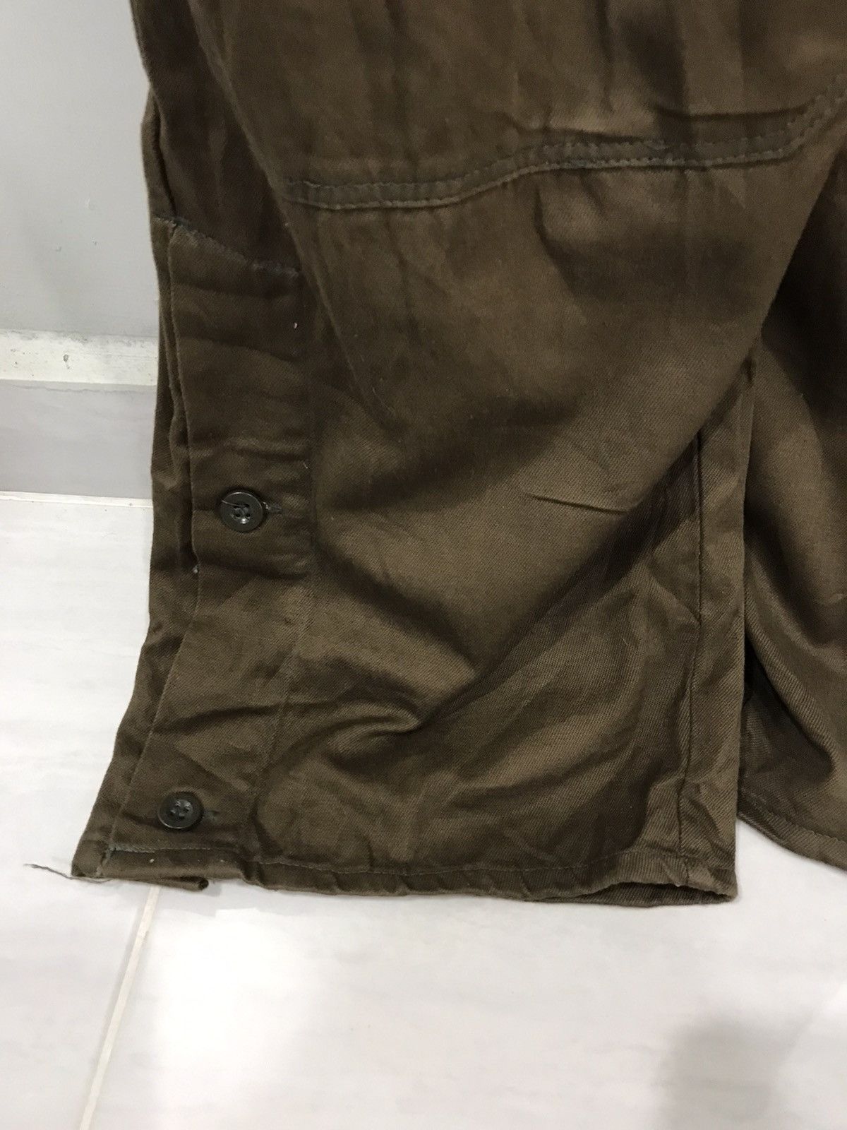 Vintage For W43-45🔥Vintage War Issue Double Knee Half Cargo Overall Size US 44 / EU 60 - 8 Thumbnail