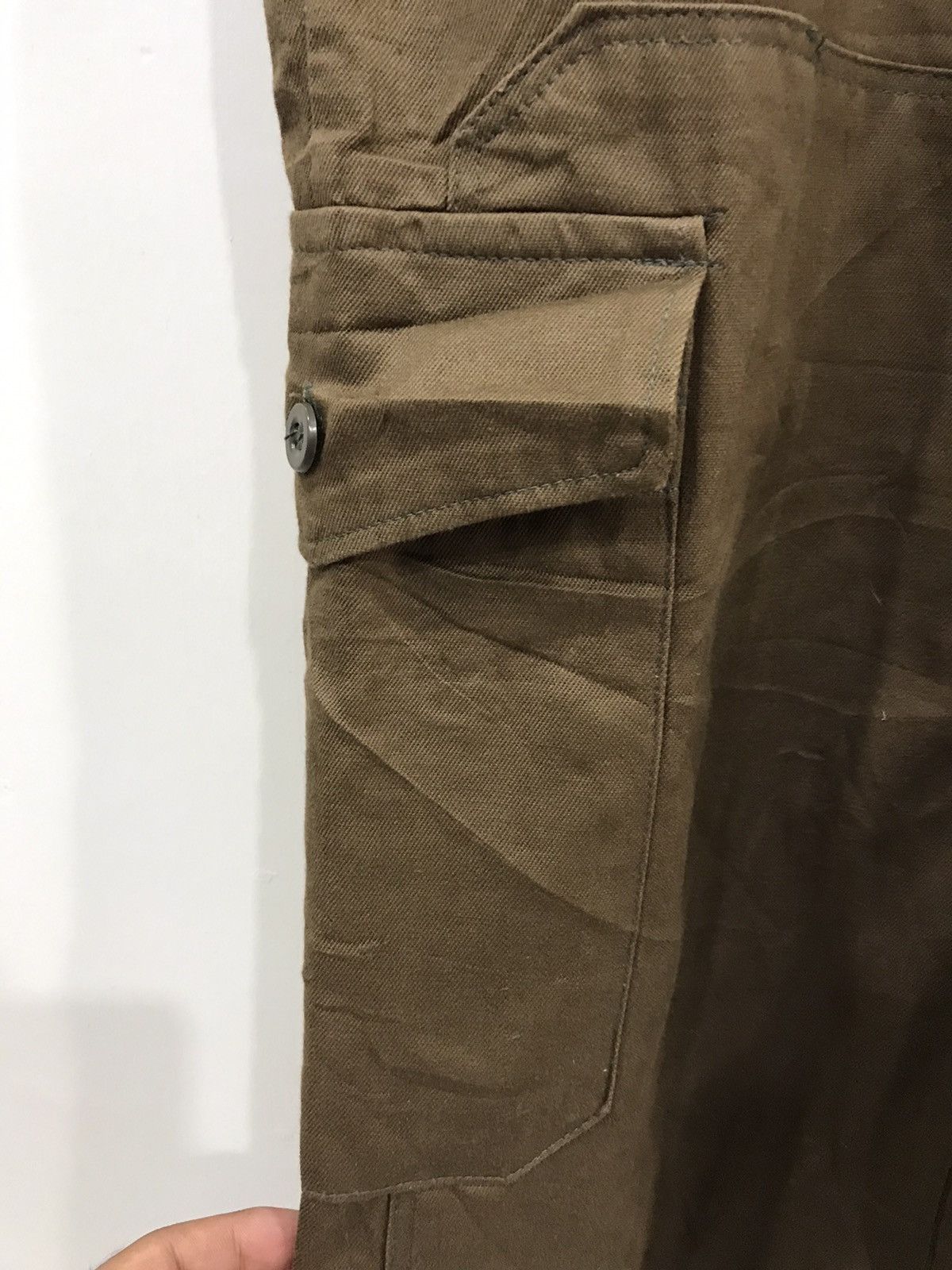 Vintage For W43-45🔥Vintage War Issue Double Knee Half Cargo Overall Size US 44 / EU 60 - 7 Thumbnail