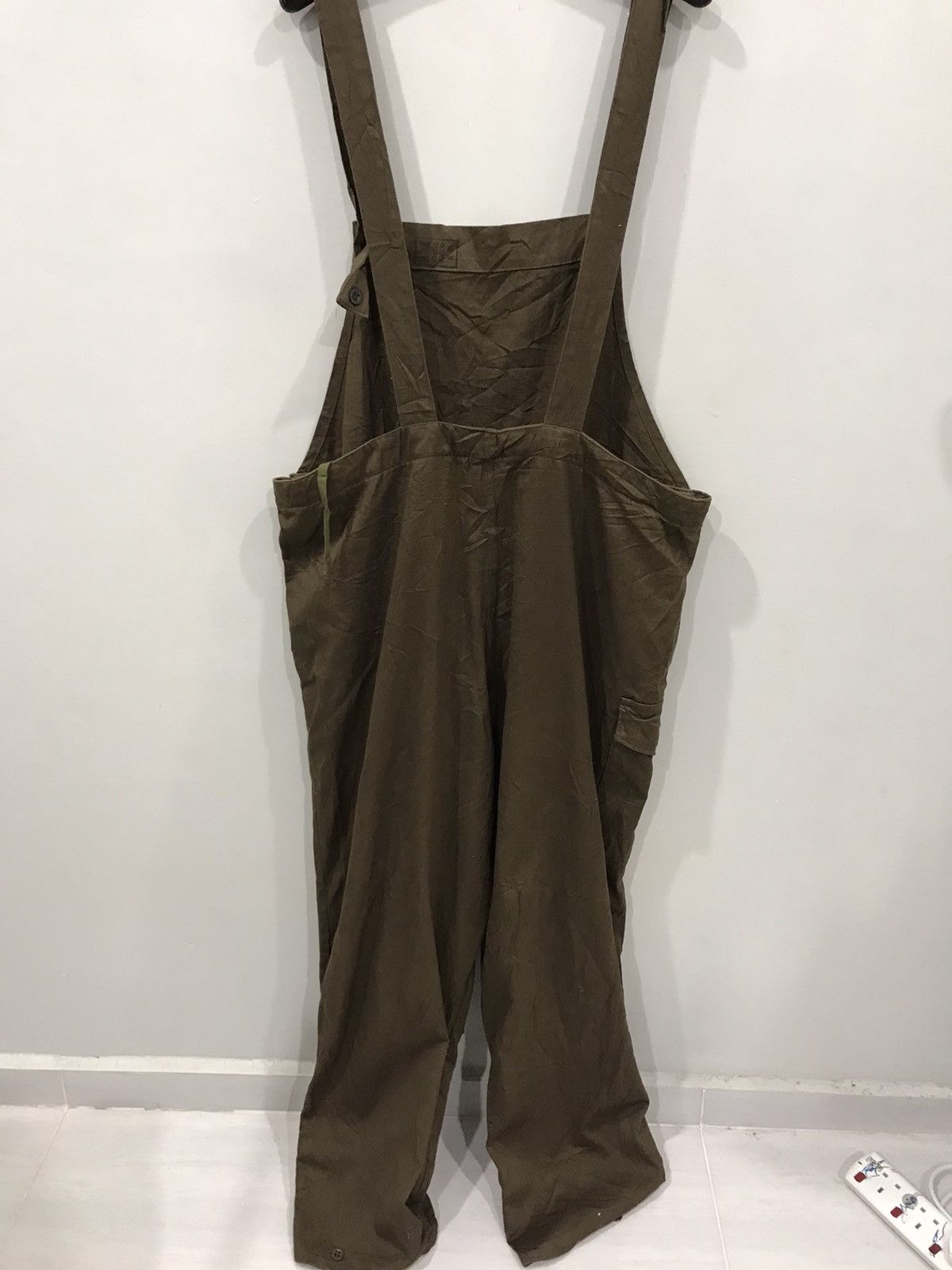 Vintage For W43-45🔥Vintage War Issue Double Knee Half Cargo Overall Size US 44 / EU 60 - 11 Thumbnail